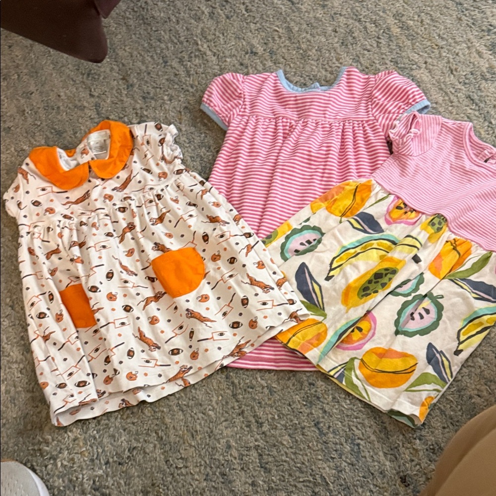 Tea Collection Kids Dresses - Orange, Pink, Multicolor